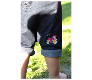 Stickdatei - Traktor Herzen mit Anhänger inkl. Puschendatei